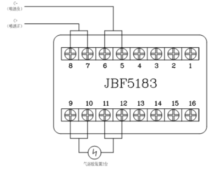 JBF5016安徽气体灭火控制器控制气溶胶安徽气灭装置接线